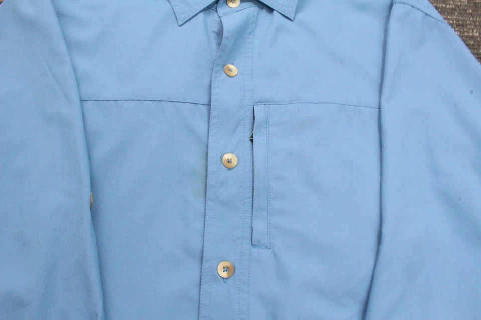 White Sierra Insect Shield Mens Blue Outdoor Long Sleeve Shirt Medium - Image 4 of 4