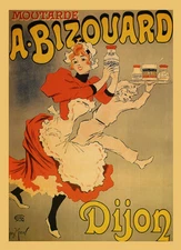 A Bizouard Dijon Mustard France French Food Cooking Vintage Poster Repro FREE SH