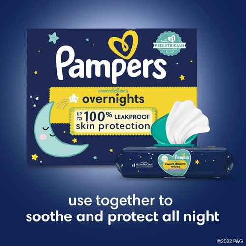 Pampers Swaddlers Overnight Leakproof Ultra-Soft Baby Diapers Size 6, 140 Count - Picture 7 of 10