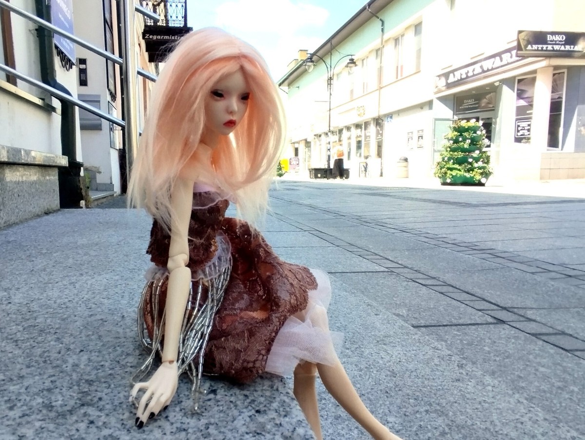 Parrucca Lilla Per Bambole Popovy Sisters – Coda Di Cavallo Corta In Viscosa - Foto 4