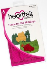 Heartfelt Creations Cut  Emboss Dies Home for The Holidays HCD1-7362