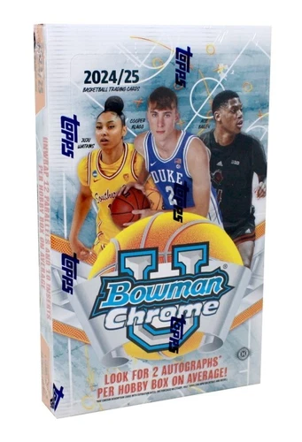 2024/25 BOWMAN UNIVERSITY CHROME BASKETBALL HOBBY BOX BLOWOUT CARDS
