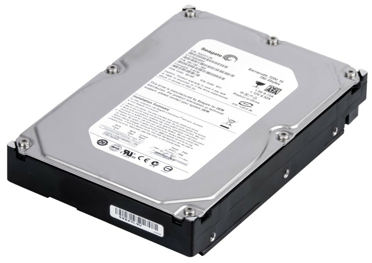 FESTPLATTE SEAGATE BARRACUDA 750GB ST3750640AS 7200U/min 16MB SATA