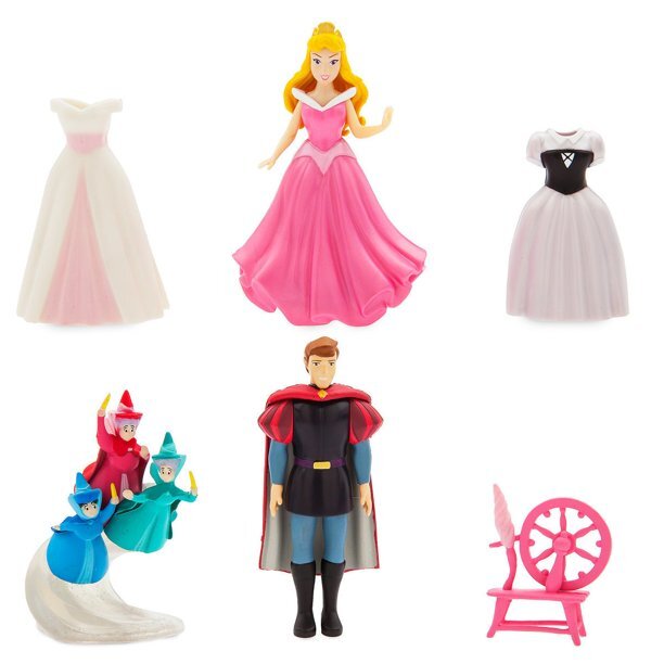 [Disney Parks] Aurora Dress Up Figure Set - New