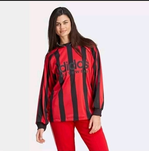 NWT Women's Adidas Express Long Sleeve Shirt RED/BLACK Size M MSRP $65 - Picture 2 of 5