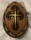 Orthodox carved wooden egg Jesus and Madonna With Wood Stand — photo 9