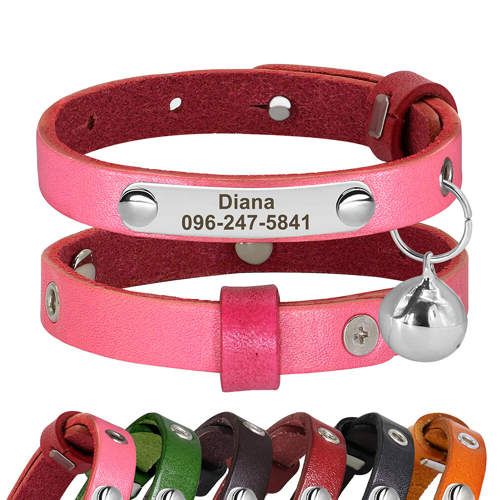 monogrammed cat collars