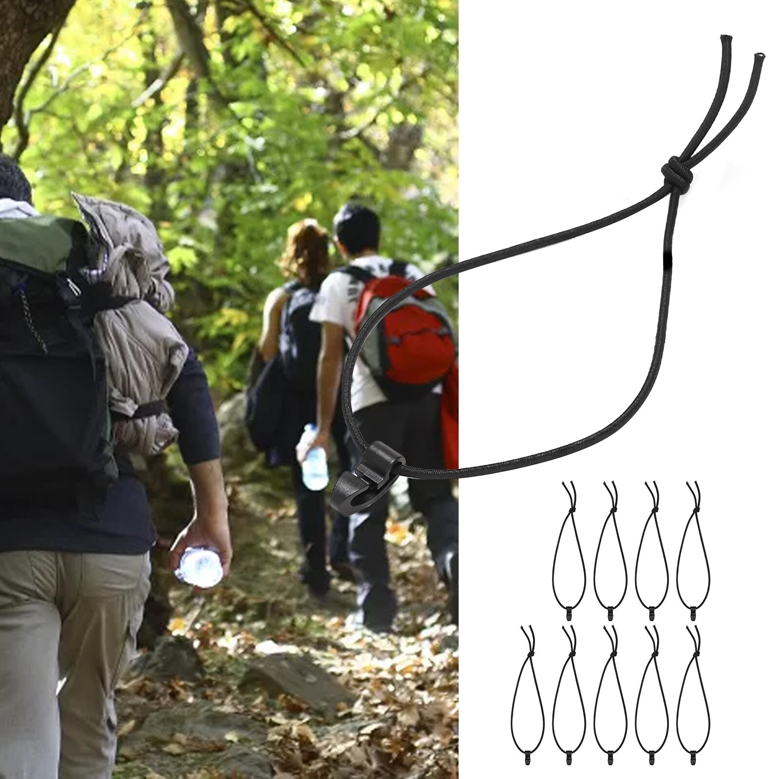 Convenient and Reliable Bungee Cord Elastic Laces for Outdoor Backpacks