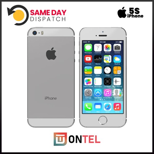 Apple iPhone 5S 16GB Unlocked Black White Smartphone - Grade B Good - Afbeelding 3 van 11