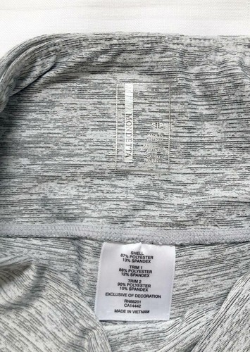 Mondetta ~ Capri Yoga Pants ~ Moto Heather Gray Leggings ~ Sz Small - Picture 3 of 7