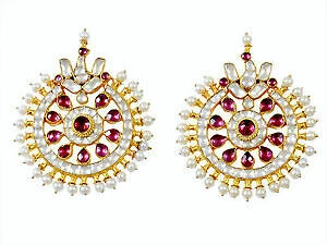 Araña Pendientes de Moda enchapado oro rosa blanca