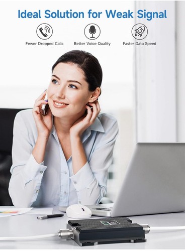 Amplificateur de signal de téléphone portable pour bande 4/5 | Jusqu'à 4 500 pieds carrés | Boost 4G LTE Voice - Photo 6 sur 9