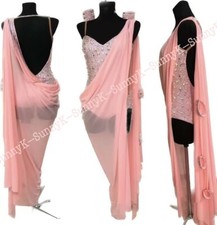 jz Handmade Women Samba Ballroom Swing Salsa Rumba Latin Dance Dress RHYTHM