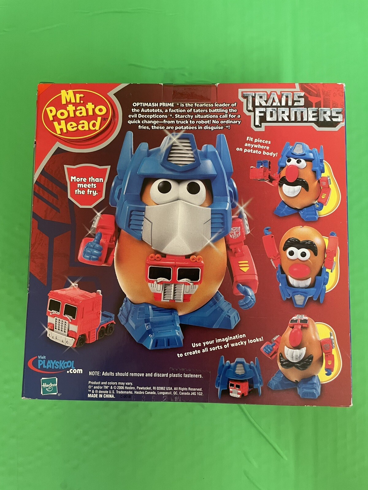 OPTIMUS PRIME Mr. Potato Head Poptaters Transformers Robot