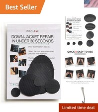 Black Down Jacket Repair Patches, Self-Adhesive, Waterproof, Tear-Resistant