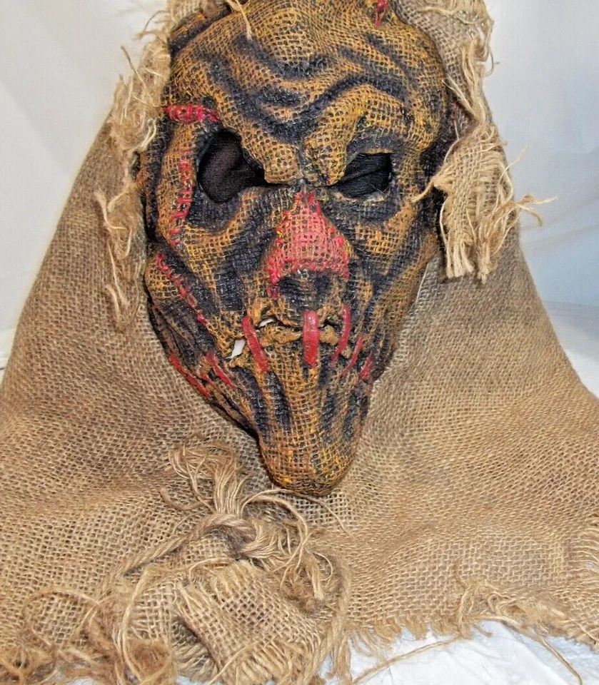 Halloween Divertido Mundo Espeluznante Zombie Máscara Cubierta de Arpillera Completa Máscara Facial Teatro Foto 3 de 4