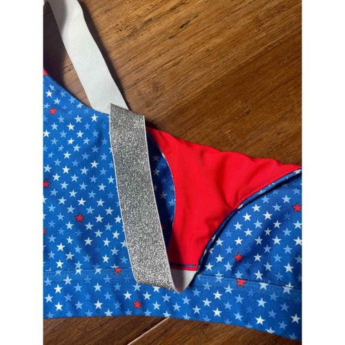Girls Sports Bra Patriotic Sports Bra Athletic wear - Picture 5 of 8