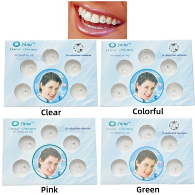 10 Pcs Dental Crystal Tooth Ornaments Teeth Gems Teeth Jewelry Gem Decor 2mm