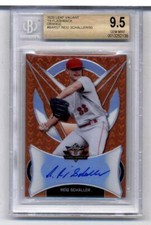 2020 Leaf Valiant Orange Flashback Reid Schaller RC AUTO /50 BGS 9.5 GEM MINT