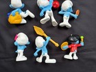 Smurf Figures By Peyo 2011 McDonald's Toys Lot Of 9 Grouchy Vanity Hefty Brainy — photo 6