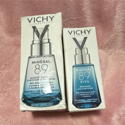 Vichy Mineral 89 Eye Fortifier 15ml & Daily Booster 30ml Set Hyaluronic Acid