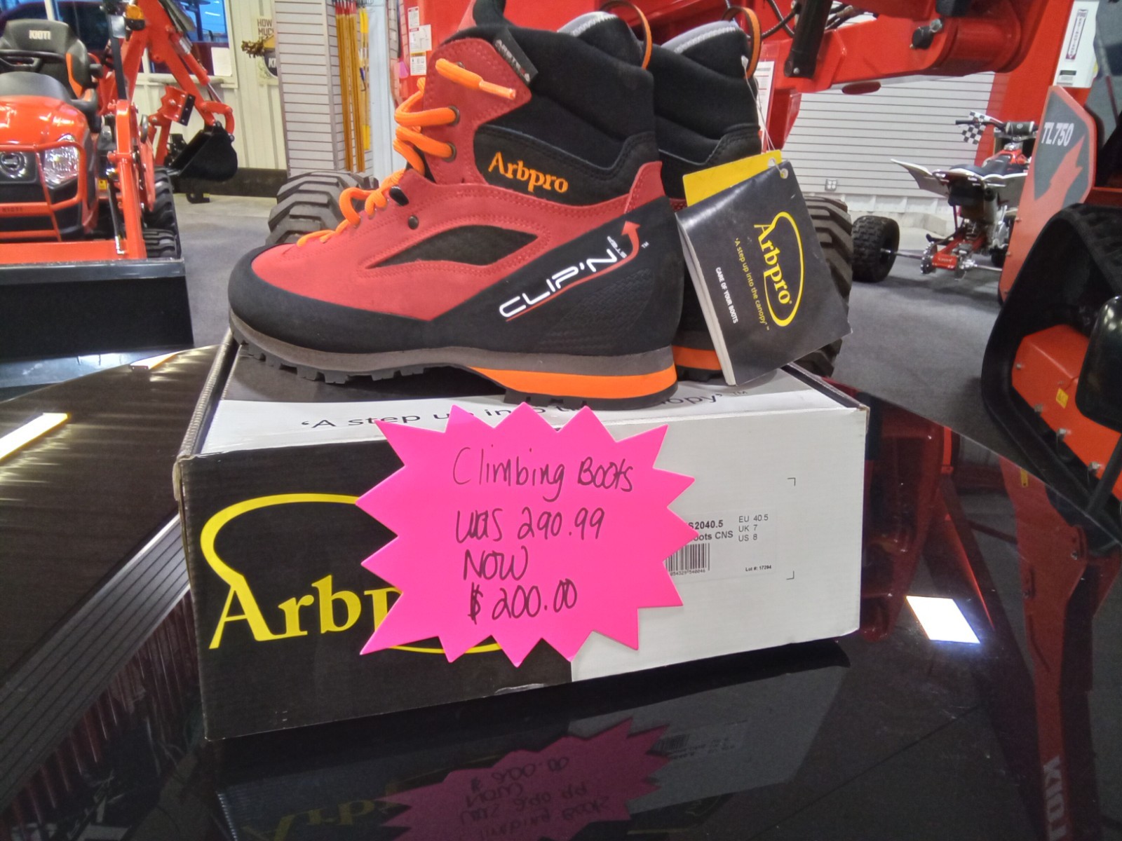 Arbpro Clip'n Step Climbing Boots - Size 11.5