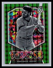 2021 Panini Mosaic #V5 Wade Boggs Vintage Green Prism Boston Red Sox