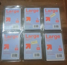 6 Up & Up Large Self-Adhesive Labels, 4in X 6in, 15 Pack, White, Blank