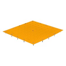 Tuftile Tt2436-Um-Yel-1 Detectable Warning Tile Polymer Yellow, 36 In W X 24 In