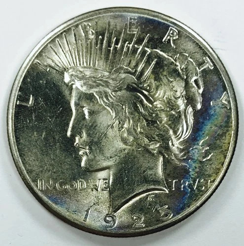 1925 PEACE DOLLAR! SUPERB GEM BU+++! RAINBOW! BEAUTIFUL! AMAZING! NR #P2019