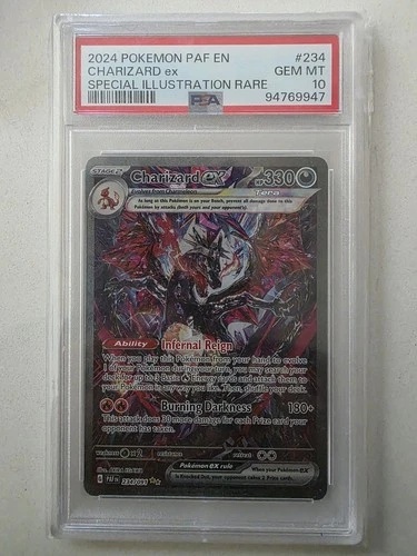 Pokémon Charizard ex SV: Paldean Fates 234/091 Special Illustration Rare PSA 10…