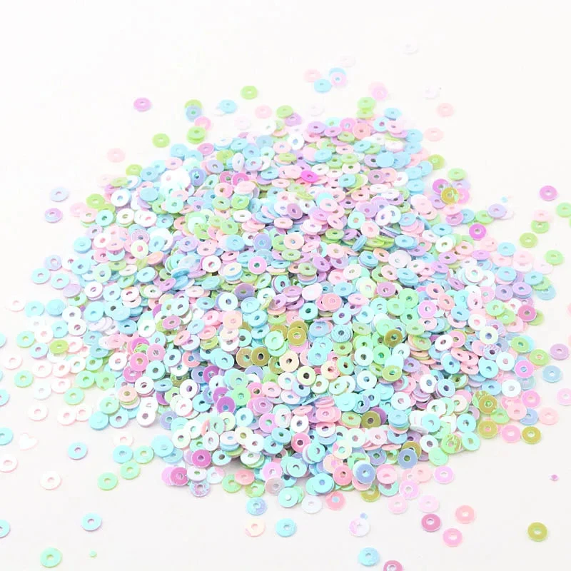 3/4/5/6mm Flat Round Sequins for Crafts, Sewing, and Clothing Decoration - Image 4 of 4