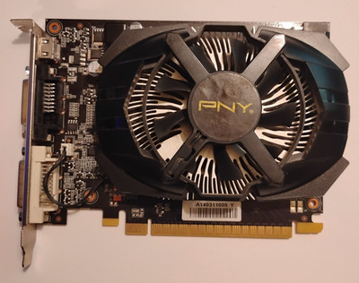PNY/Nvidia GeForce GTX/Graphics Card/Video Card/GPU GK107/1 GB/GDDR5 Samsung