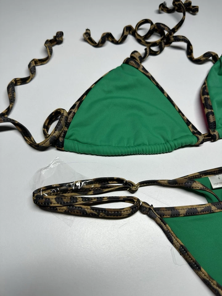 Chynna куклы микро плавать бикини 2 изделия верхний размер M стринги * без струн * низ S зеленый - Изображение 4 из 4