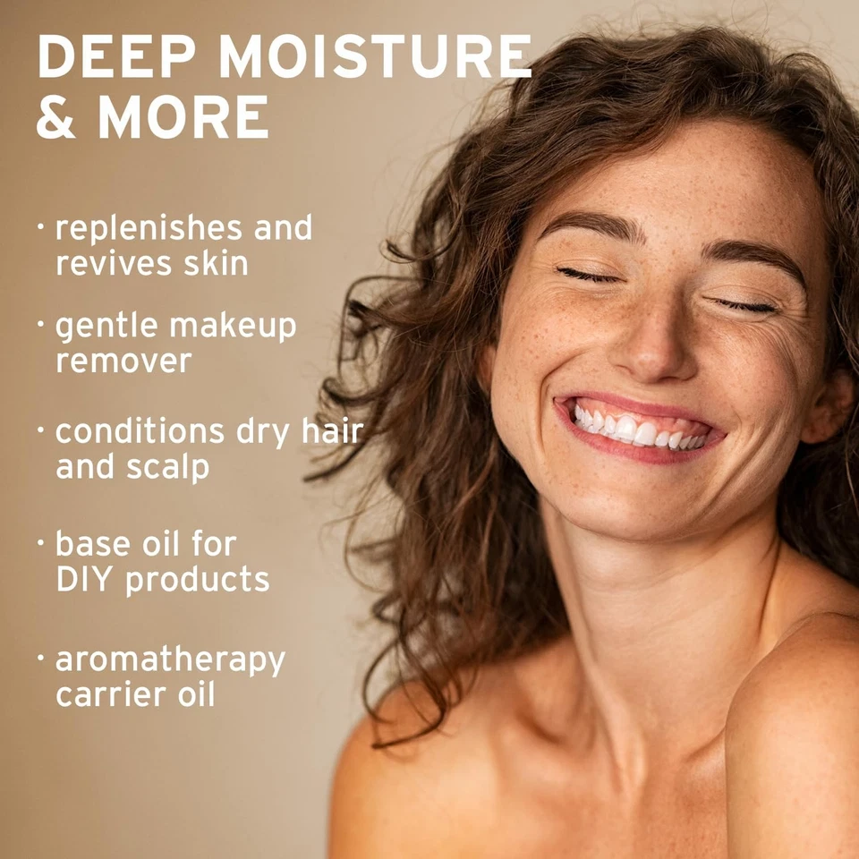 Óleo de coco natural puro hidratante para pele hidratada saudável 16 onças - Imagem 4 de 4