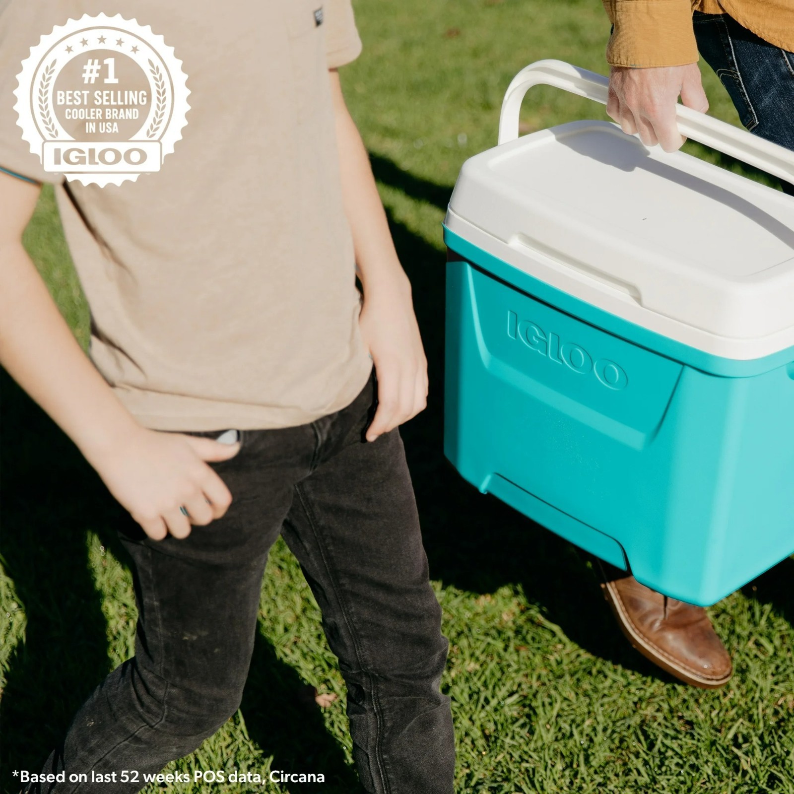 28 Quart Igloo Laguna Cooler Hard Sided Ice Chest Aqua Blue Picnic Camping