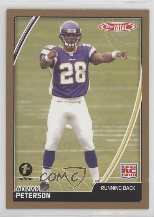 Adrian Peterson Topps Total #456 1st Edition-Copper