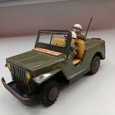Unknown tin car COMMAND JEEP From Japan