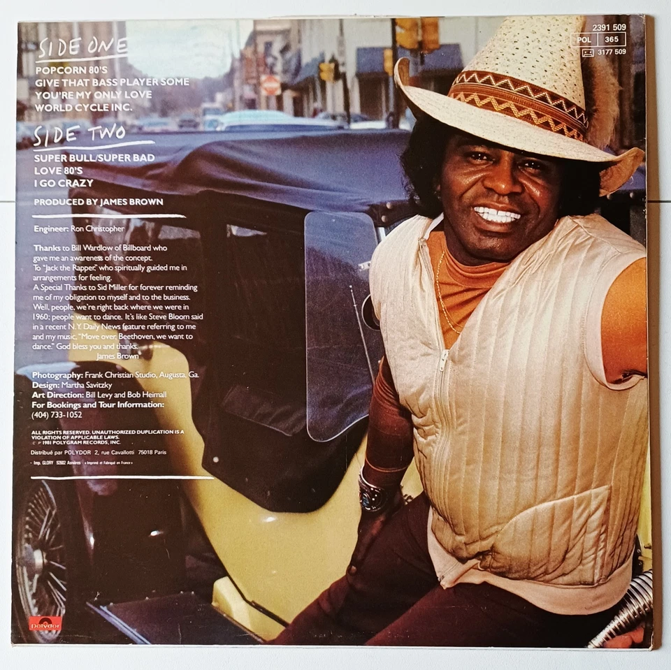 James Brown "Nonstop", Vinyl LP 33t, 1981 TBE - Photo 3/4