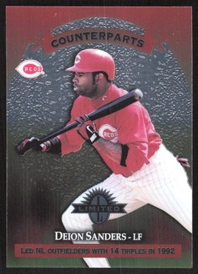 5510H 1997 Donruss Limited #42 Deion Sanders / Bernard Gilkey