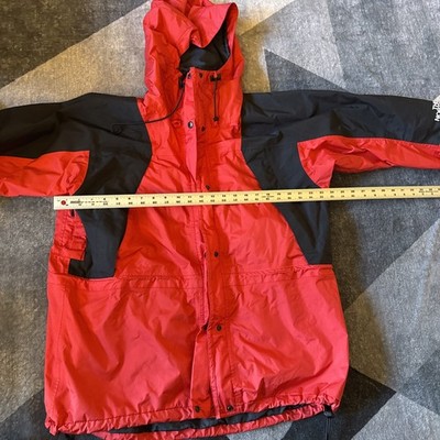 The North Face Gore-Tex Mountain Light Jacket Women s Parka Red Black 90s Large