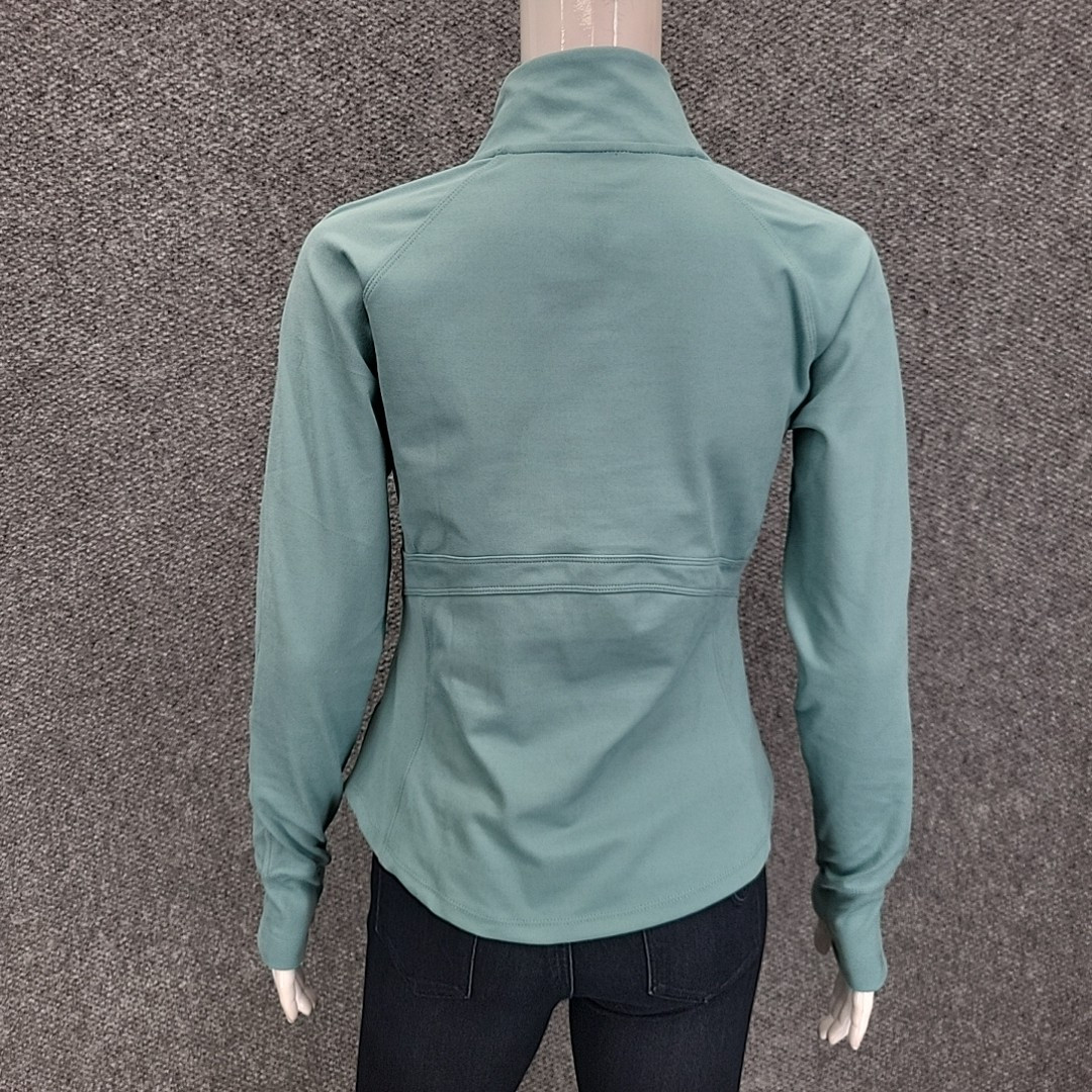 Jockey Ladies Full Zip Active Yoga Jacket w Zip Pockets X-Small Size Arctic Top