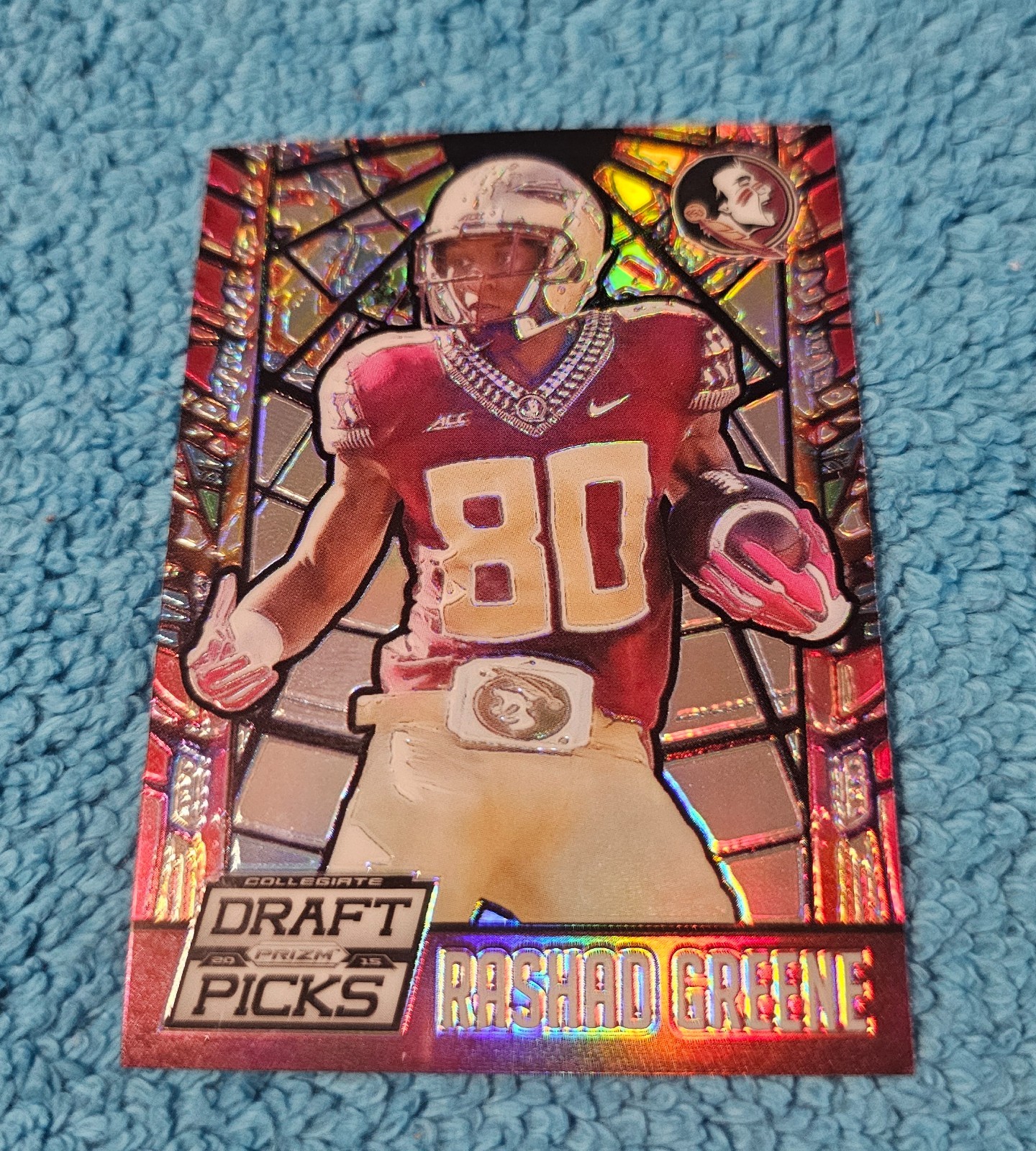 Rashad Greene Panini Prizm Collegiate Draft Picks Stained Glass #87 Base