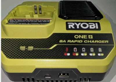 Ryobi One+ 18V 8A Rapid Charger - PCG008 * Open Box * Tested *