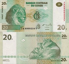 CONGO - 20 francs 2003 FDS - UNC