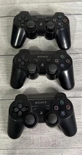 Lot Of 3 OEM PS3 Controller Dualshock 3 Genuine Sony Parts Or Repair As Is
