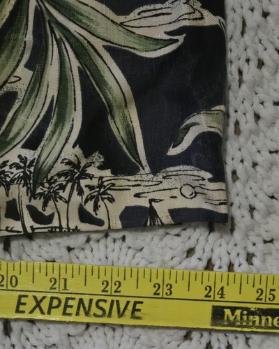 Tommy Bahama Mens Sz M Hawaiian Print 100% Silk Shirt AOP Short Sleeves Beach - Picture 21 of 21