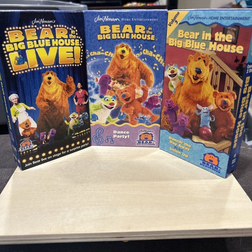 Bear In The Big Blue House VHS Lot Of 3 Bundle Jim Henson. Vintage | eBay