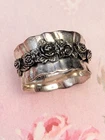 Vintage Jewelry Regina Lane Sterling Silver Roses Ring Marked RL Israel 925