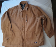 VTG 90's Beige Dickies A Legend in Work Cotton Canvas Jacket Insulated XXL Rare